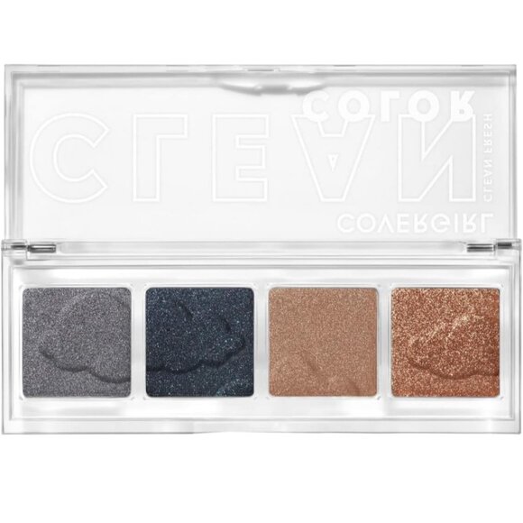 Covergirl Clean Color Eyeshadow Quad 282 Midnight Sky New Sealed - Picture 2 of 4